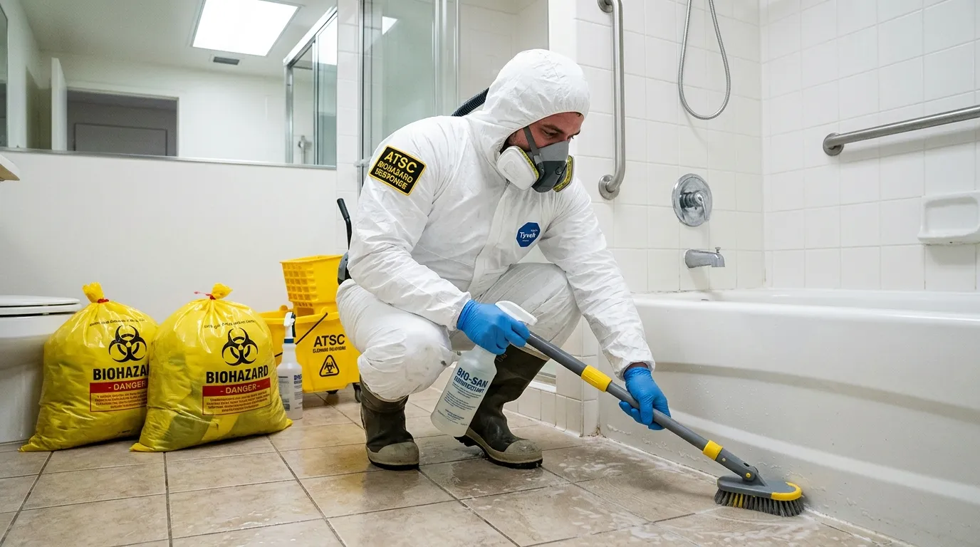 Decontamination equipment deployed for Blood Cleanup in Wellesley